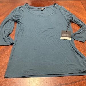 Simply Vera Vera Wang Teal Long Sleeve Top
